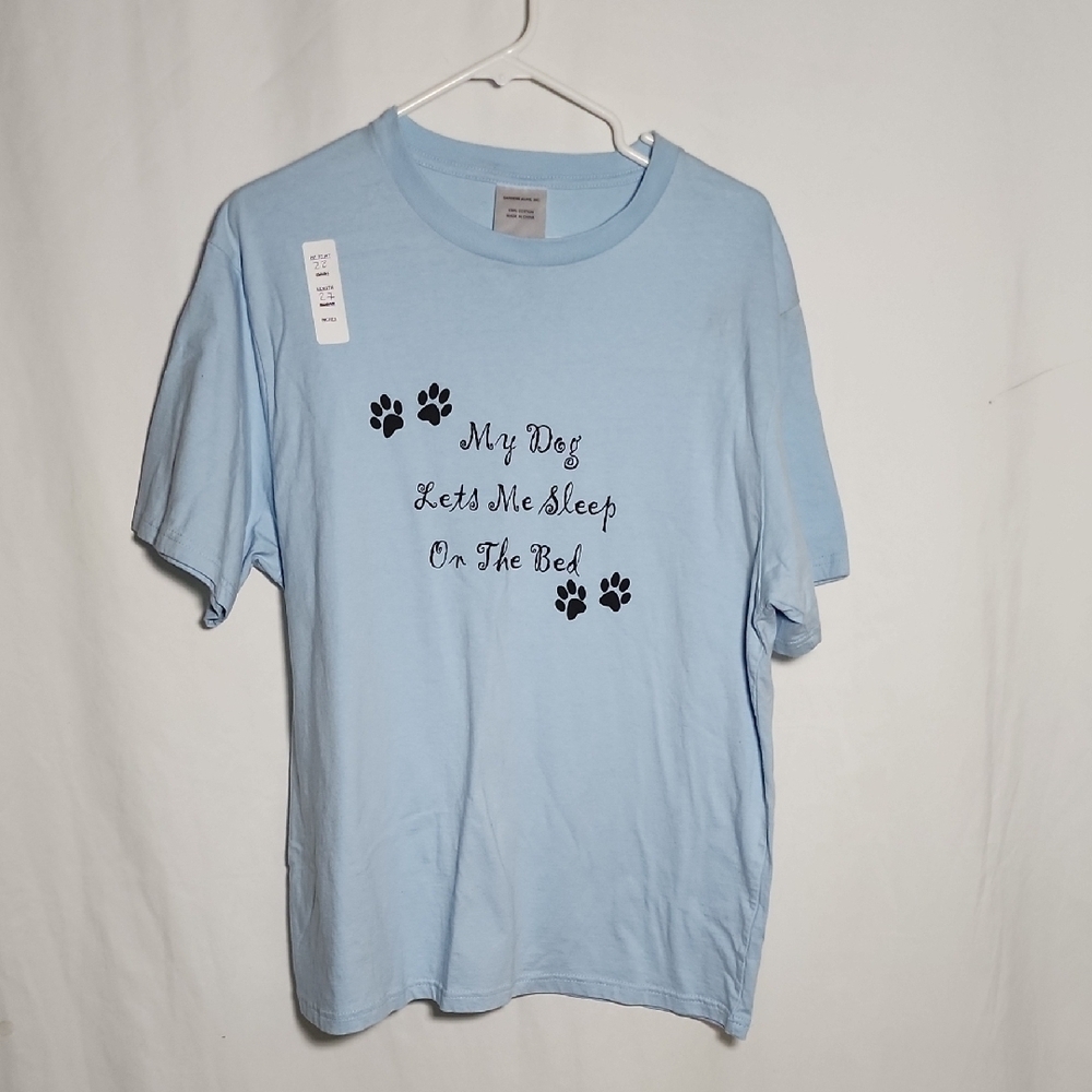 Sky Blue Dog Lover's Short Sleeve Tee